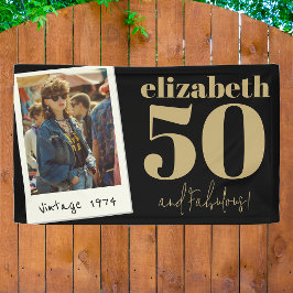 Gepersonaliseerde elke leeftijd aangepaste foto V Spandoek