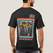 Gepersonaliseerde elke leeftijd aangepaste foto V T-shirt (Achterkant)