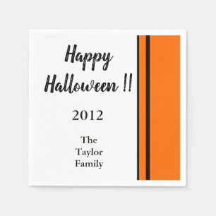 Gepersonaliseerde Elke Naam Trendy Happy Halloween Servet