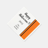 Gepersonaliseerde Elke Naam Trendy Happy Halloween Servet (Hoek)