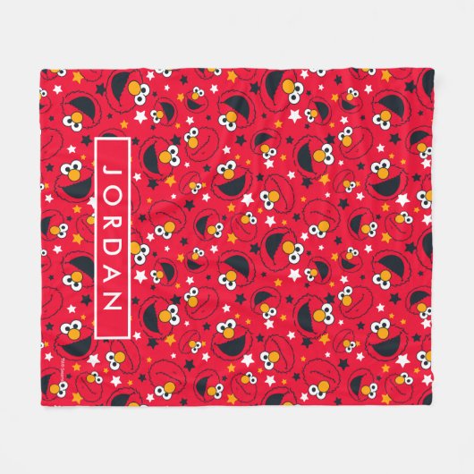 Gepersonaliseerde Elmo | Zo Gekke sterrenbeeld Fleece Deken (Voorkant (Horizontaal))