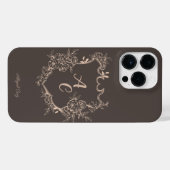 Gepersonaliseerde Emblem Crest iPhone Hoesje (Achterkant horizontaal)