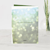 Gepersonaliseerde Emerald Jubileum Wenskaart. Kaart (Achterkant)