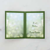 Gepersonaliseerde Emerald Jubileum Wenskaart. Kaart (Binnen)