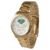 Gepersonaliseerde Emerald Watch voor haar Horloge (Gekanteld)