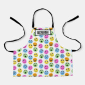 Gepersonaliseerde Emojis wordt geconfronteerd met Schort (Voorkant)