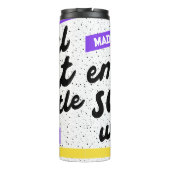 Gepersonaliseerde emotionele steun waterfles thermosbeker (Achterkant)