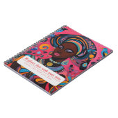 Gepersonaliseerde Empowered Woman - Roze Notitieboek (Linkerzijde)