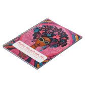 Gepersonaliseerde Empowered Woman - Roze Notitieboek (Linkerzijde)