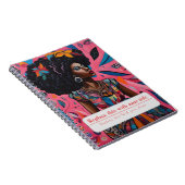 Gepersonaliseerde Empowered Woman - Roze Notitieboek (Rechterzijde)