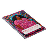 Gepersonaliseerde Empowered Woman - Roze Notitieboek (Rechterzijde)