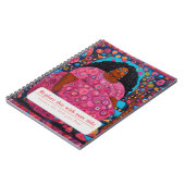 Gepersonaliseerde Empowered Woman - Roze Notitieboek (Linkerzijde)