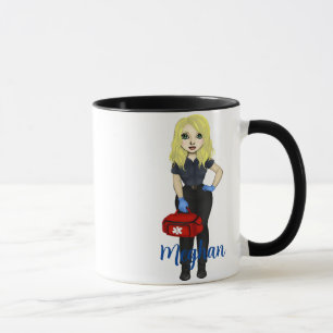 Gepersonaliseerde "EMT Fuel" Chique Blondine Vrouw Mok