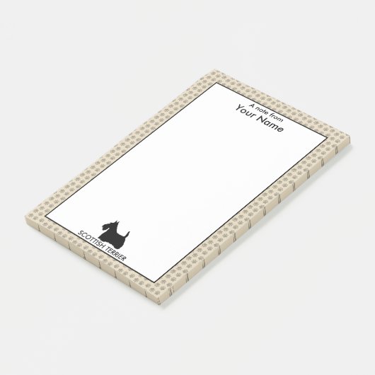 Gepersonaliseerde en aangepaste Schotse werver Post-it® Notes (Schuin)