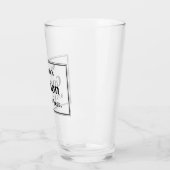 Gepersonaliseerde "en ik hou van bier" Beer Glas (Links)