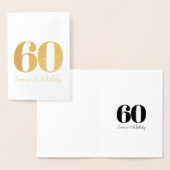 Gepersonaliseerde en verfijnde verjaardag folie kaarten (Display)