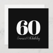 Gepersonaliseerde en verfijnde verjaardag kaart (Voorkant / Achterkant)