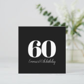 Gepersonaliseerde en verfijnde verjaardag kaart (Staand voorkant)