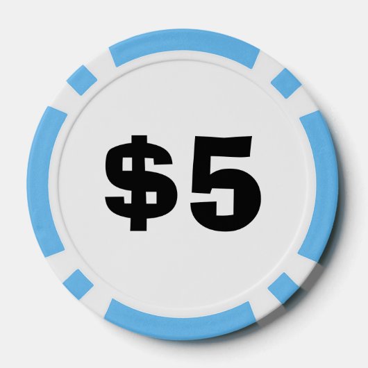 Gepersonaliseerde enge clown composiet poker chips (Achterkant)