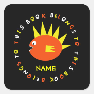 Gepersonaliseerde enge vis Sticker