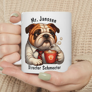 Gepersonaliseerde Engels Bulldog Coffee Mok Fun Gi