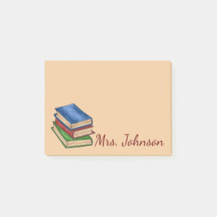 Gepersonaliseerde Engelse bibliotheek van docenten Post-it® Notes