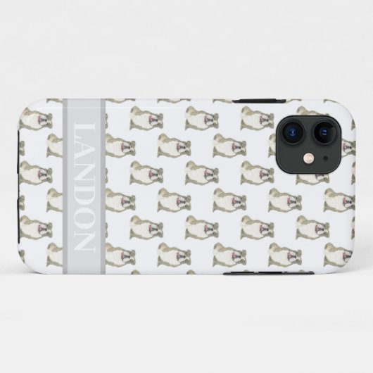 Gepersonaliseerde Engelse Bulldog (Brindle) Case-Mate iPhone Case (Achterkant (horizontaal))