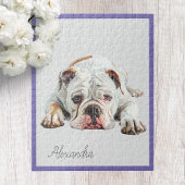 Gepersonaliseerde Engelse Bulldog Jigsaw Puzzel