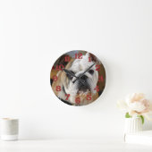 Gepersonaliseerde Engelse Bulldog Wall-klok Ronde Klok (Huis)