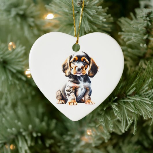 Gepersonaliseerde Engelse Cocker Spaniel Puppy Keramisch Ornament (Boom)