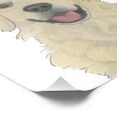 Gepersonaliseerde Engelse Golden Retriever Dog Art Foto Afdruk (Hoek)