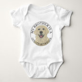Gepersonaliseerde Engelse Golden Retriever Romper (Voorkant)
