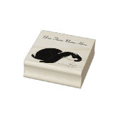 Gepersonaliseerde Engelse Lop Bunny Rabbit Rubberstempel (Stempel)