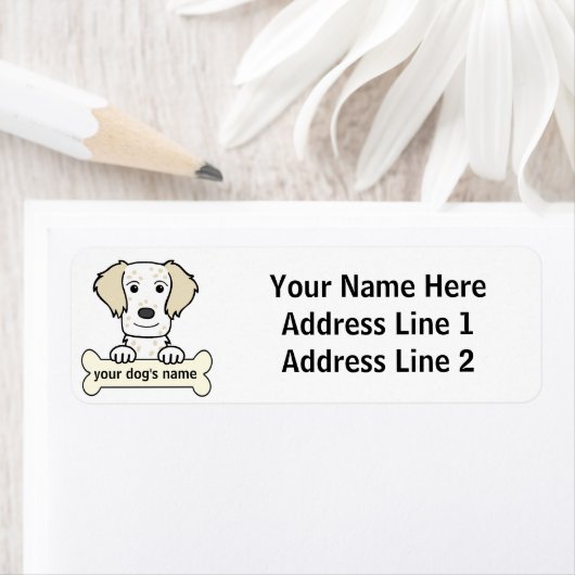 Gepersonaliseerde Engelse setter Etiket (Insitu)