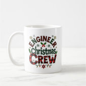 Gepersonaliseerde Engineer Christmas Crew Koffiemok (Links)