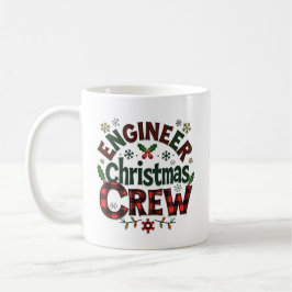 Gepersonaliseerde Engineer Christmas Crew Koffiemok