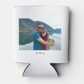 Gepersonaliseerde enkele foto op maat blikjeskoeler (Voorkant)