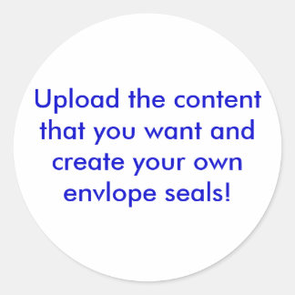 Gepersonaliseerde envelop afdichtingen ronde sticker