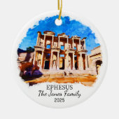 Gepersonaliseerde Ephesus Ornament, Turkije Keramisch Ornament (Voorkant)