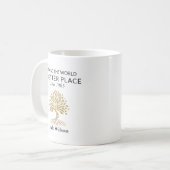 Gepersonaliseerde Erfenis & Invloed Koffiemok (Voorkant links)
