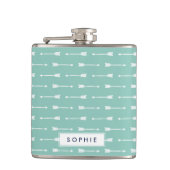 Gepersonaliseerde erlenmeyer heupfles (Voorkant)