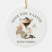 Gepersonaliseerde Espresso Martini Ornament (Voorkant)