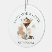 Gepersonaliseerde Espresso Martini Ornament (Links)