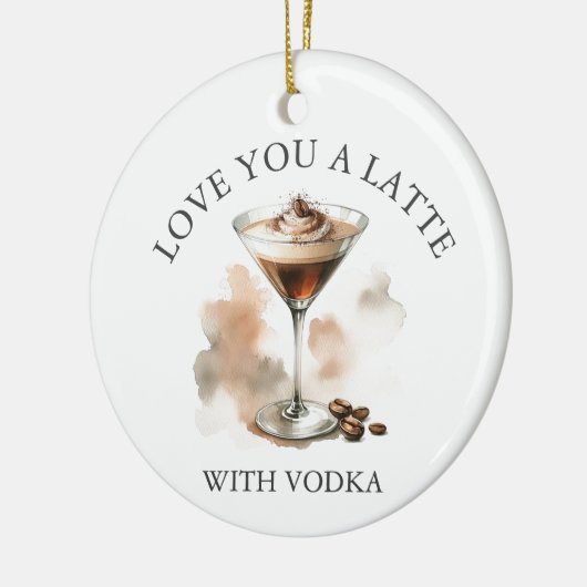 Gepersonaliseerde Espresso Martini Ornament (Links)