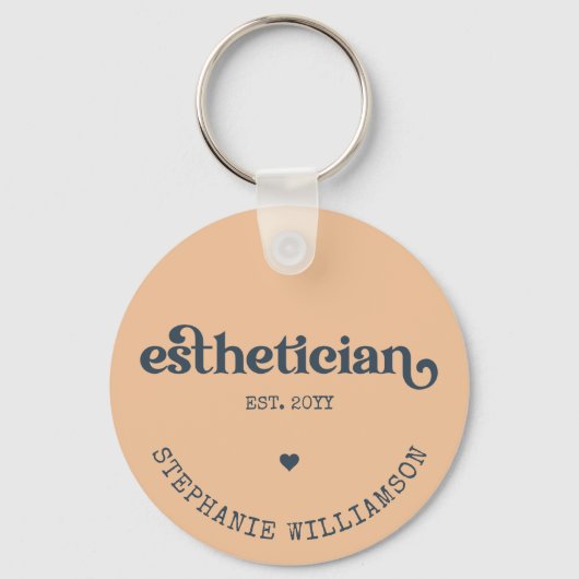Gepersonaliseerde Estheet Medisch Cosmetician Scho Sleutelhanger (Voorkant)