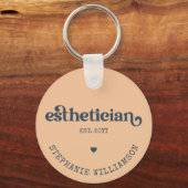 Gepersonaliseerde Estheet Medisch Cosmetician Scho Sleutelhanger (Voorkant)