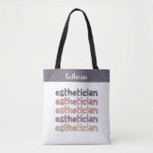Gepersonaliseerde Estheetiker Visagist Schoonheids Tote Bag (Voorkant)