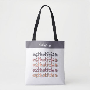 Gepersonaliseerde Estheetiker Visagist Schoonheids Tote Bag