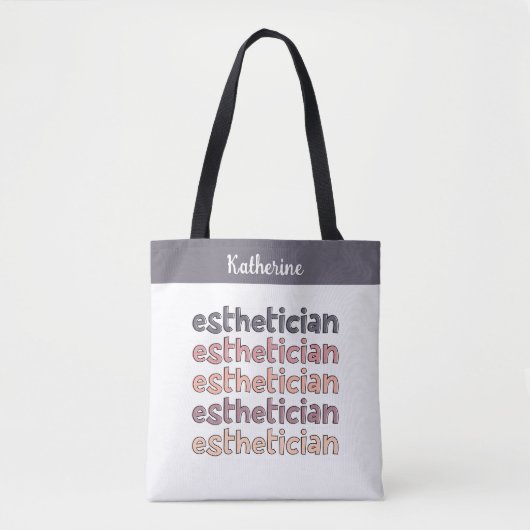 Gepersonaliseerde Estheetiker Visagist Schoonheids Tote Bag (Voorkant)