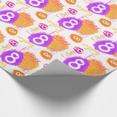 Gepersonaliseerde Esther 8e verjaardag verf dab wr Cadeaupapier (Hoek)